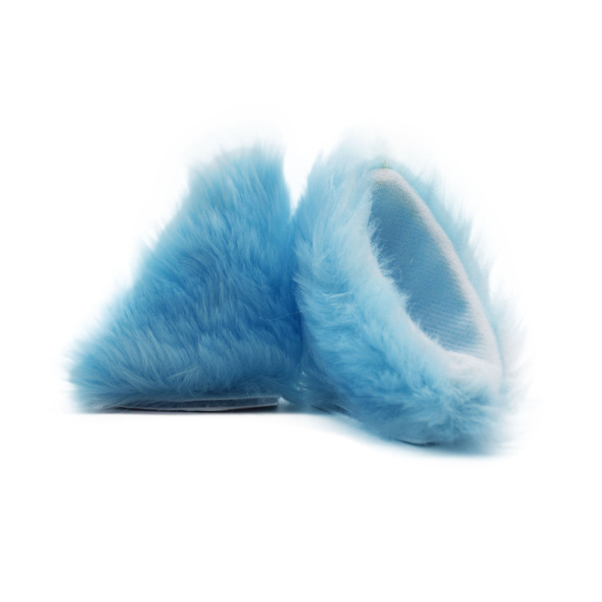 파란색과 흰색 고양이 귀 한 쌍(헬멧은 포함되지 않음)