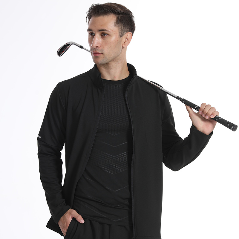 Deportes abrigo hombres primavera y otoño estilo chaqueta de secado rápido casual al aire libre cremallera cardigan