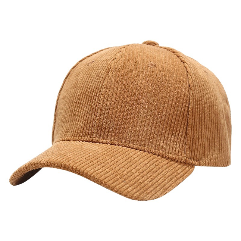 Sombrero de los hombres a principios de otoño tablero ligero gorra de béisbol de pana Estilo japonés de las mujeres artístico retro color sólido casquillo enarbolado pareja sombrero de ala curvada