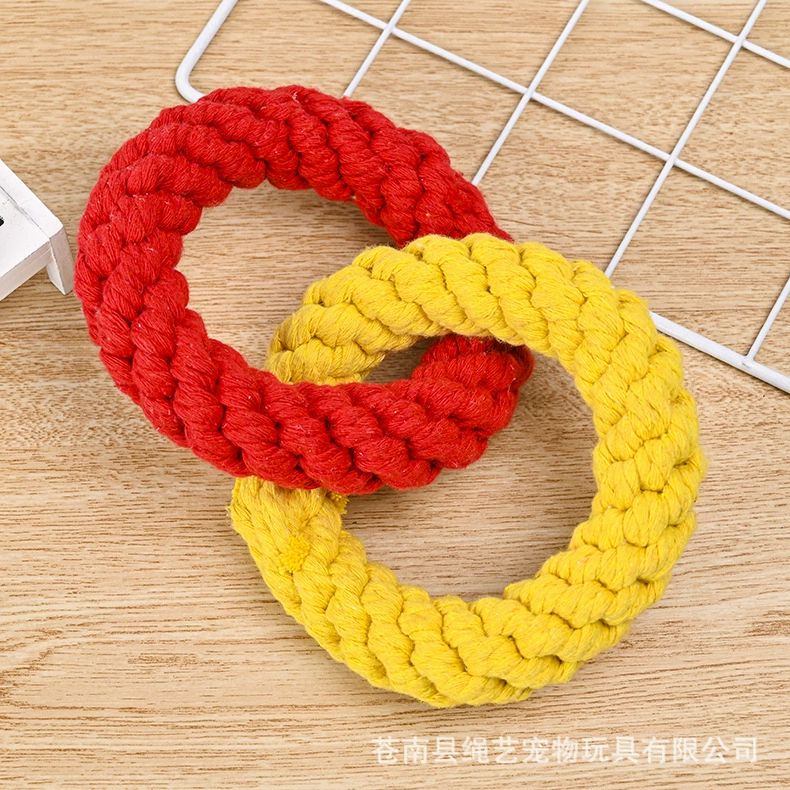 Toy, woven donut, handmade, pet, can bite, 15cm