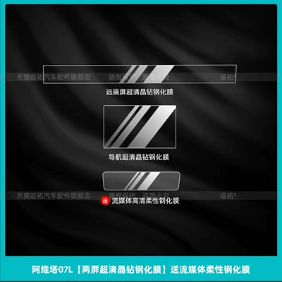 console film, rear air conditioning | Car interior film - avita-07ldual-screen-ultra-clear-crystal-diamond-tempered-filmcomes-with-a-free-flexible-streaming-media-tempered-film