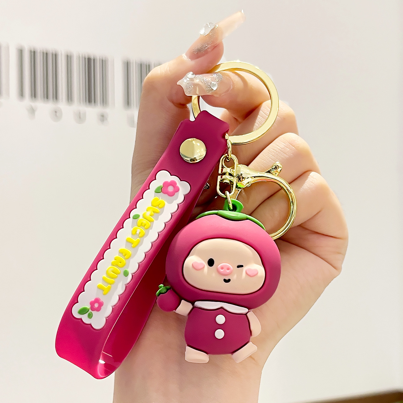 Venta directa de fábrica llavero colgante pequeño muñeca tridimensional llavero de coche mochila escolar colgante puesto al por mayor productos pequeños