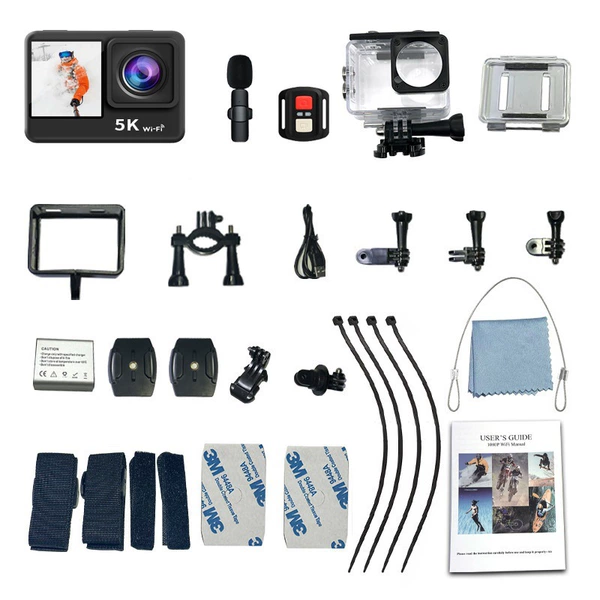 5K camera dual -screen belt touch screen+wireless wheat