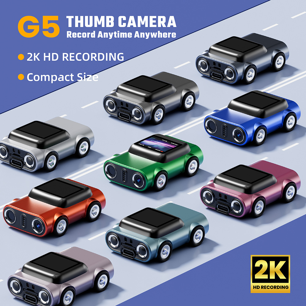 Cross-Border New Product G5 Thumb Camera Student Party Mini Camera Small Portable Retro Photo and Video Camera