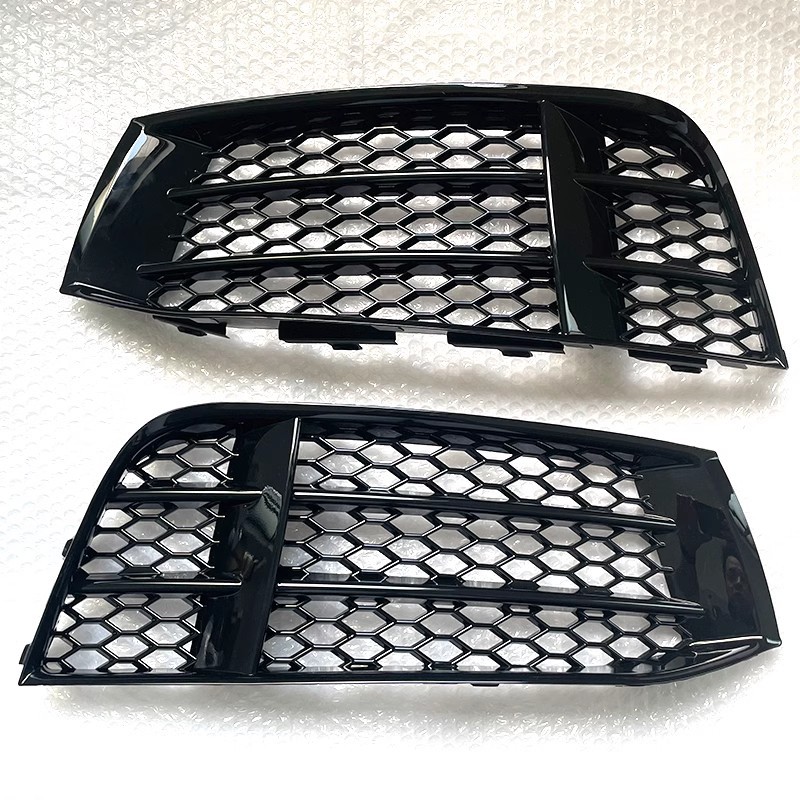 Suitable for Audi RS5 fog lamp frame 08-16 A5RS5 bumper fog lamp grille bright black frame 8T0807681