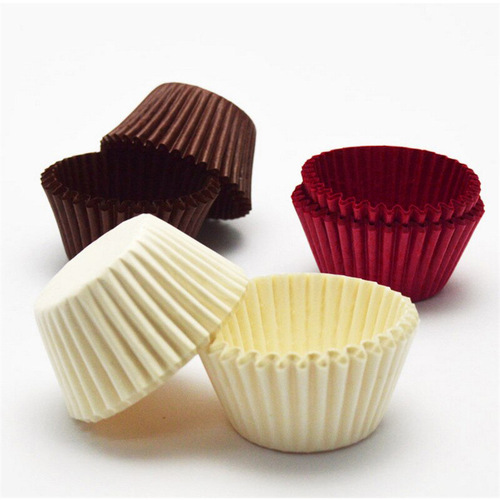 Factory Direct Supply High Temperature Resistant Cake Paper Cups Round Muffin Cups Greaseproof Snow Melon Paper Trays Baking Cake Cups Wholesale