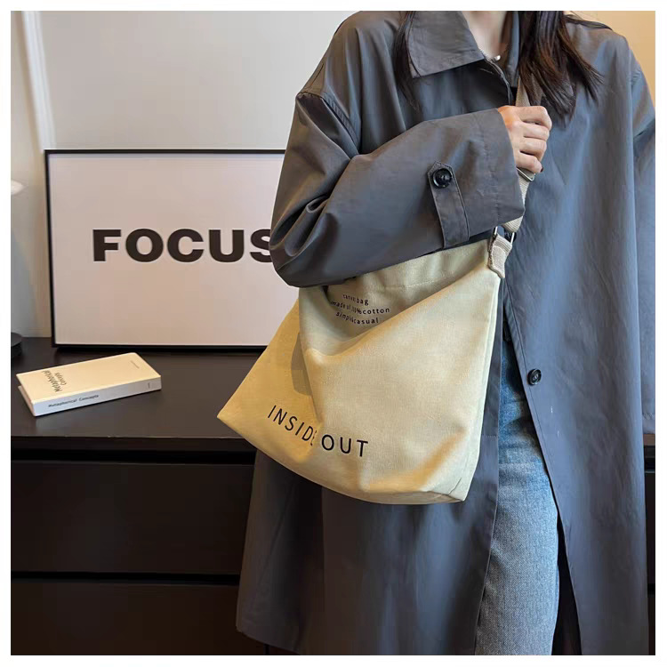 Borsa a tracolla in tela per computer portatile, grande capacità_voghion.com