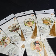 镂空金属书签中国风西安文创镂空流苏书签旅游纪念品学生礼品手工