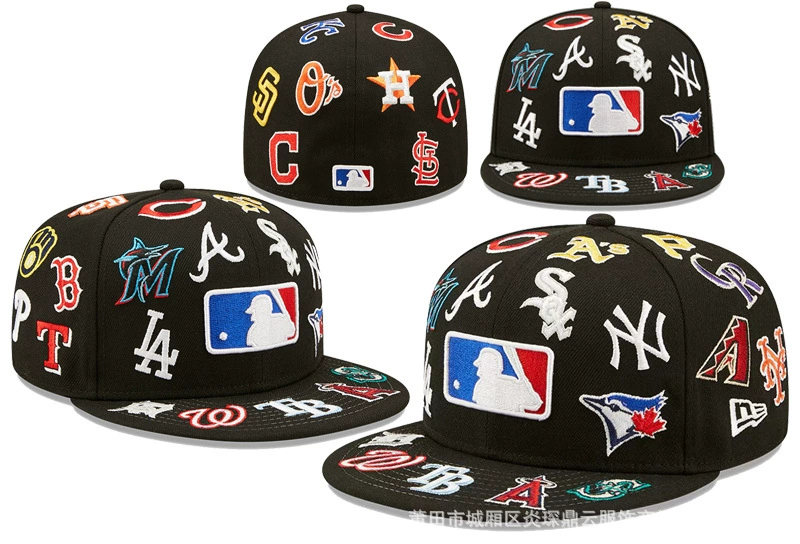 Baseball Cap MLB embroidered, sizes 7–7 5/8 (55.8–60.6 cm), multi-color options
