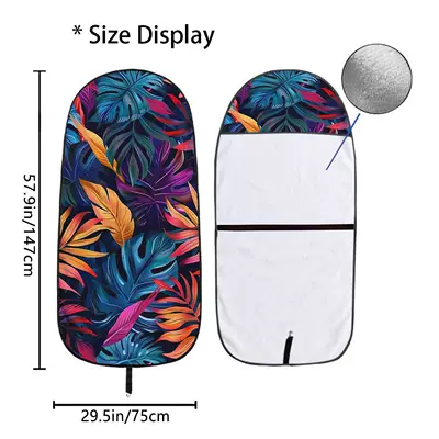 Leaf seat towel cover front seat protector suitable for gym and exercise, universal for all seasons and car use (Universal seat cover) - qct221-75x150