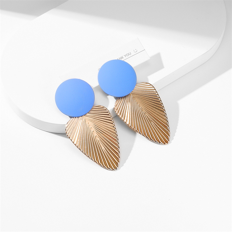 Fashion Leaf Alloy Plating Women's Earrings display picture 3