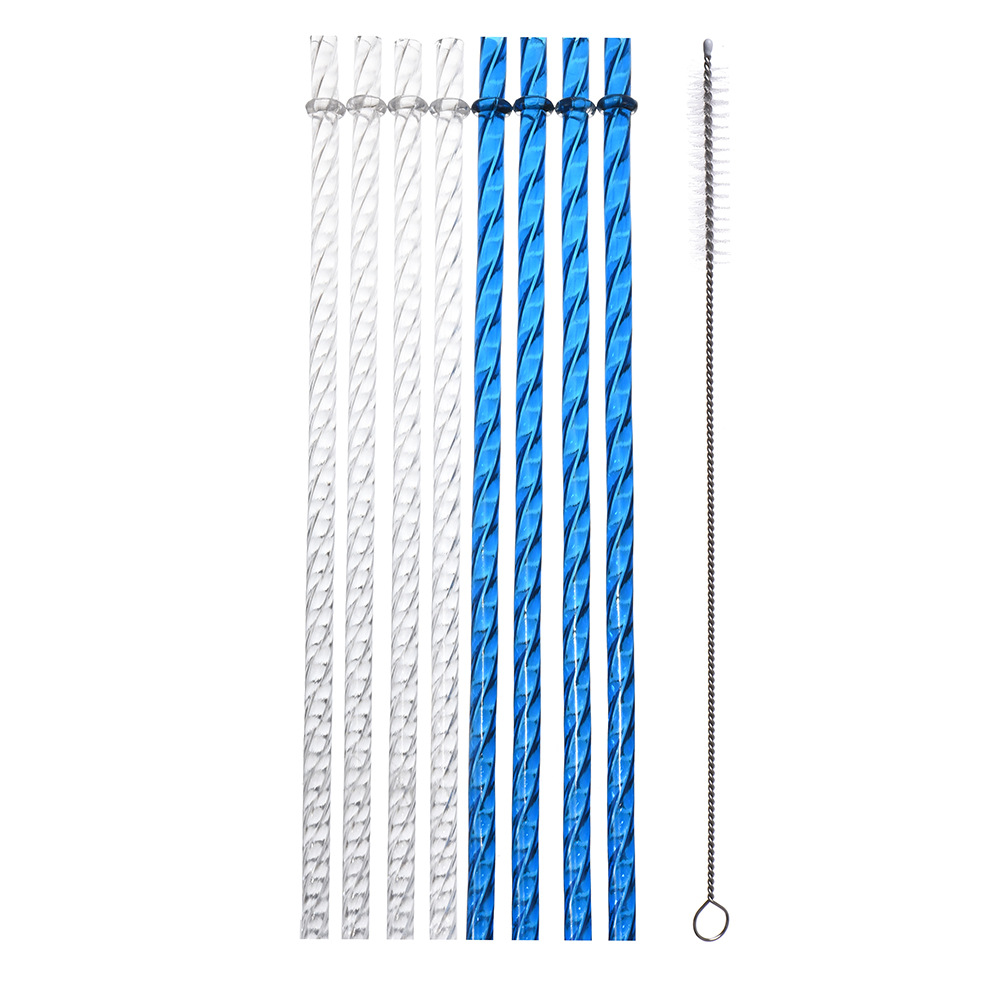 Nueva paja de plástico desechable color sólido paja de polvo de plata endurecida paja creativa paja de fiesta al por mayor