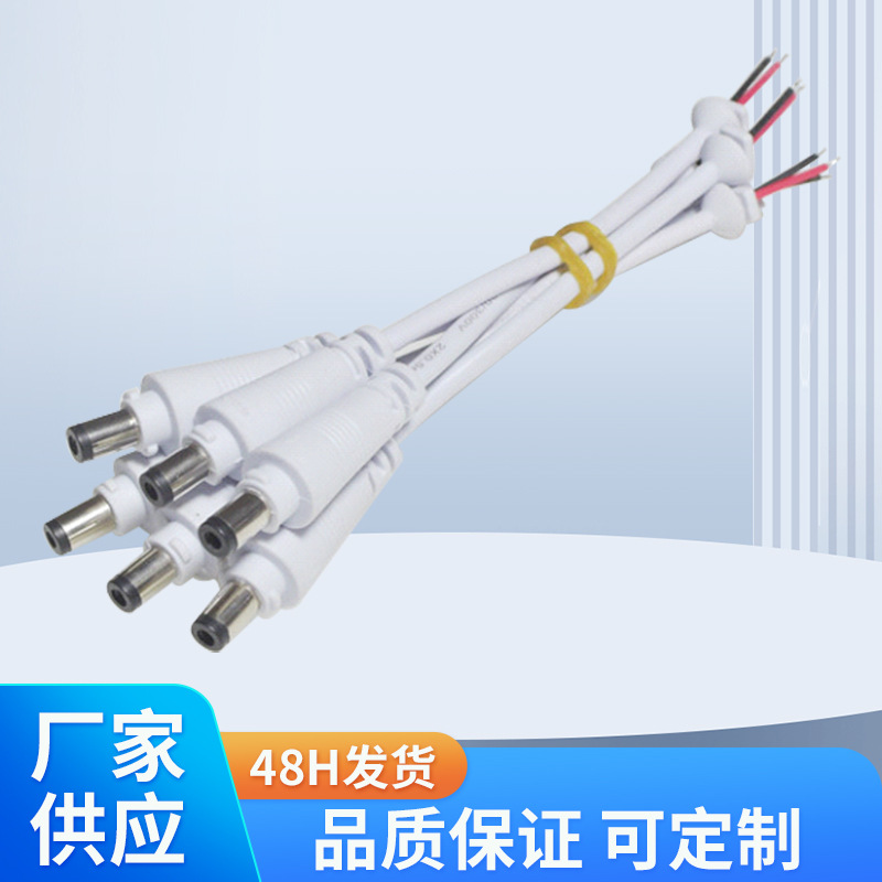 厂家供应5521 15cmDC公头带锁扣加尾卡筒灯 音频线 爆款现货供应