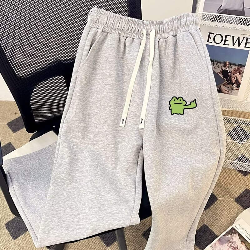 New Men's Sweatpants 2026 Spring and Autumn Loose Soft Knit Pants Casual Long Pants Sports Jogger Pants Trendy