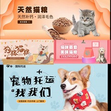 3648宠物用品宠物用品海报电商设计素材模板海报