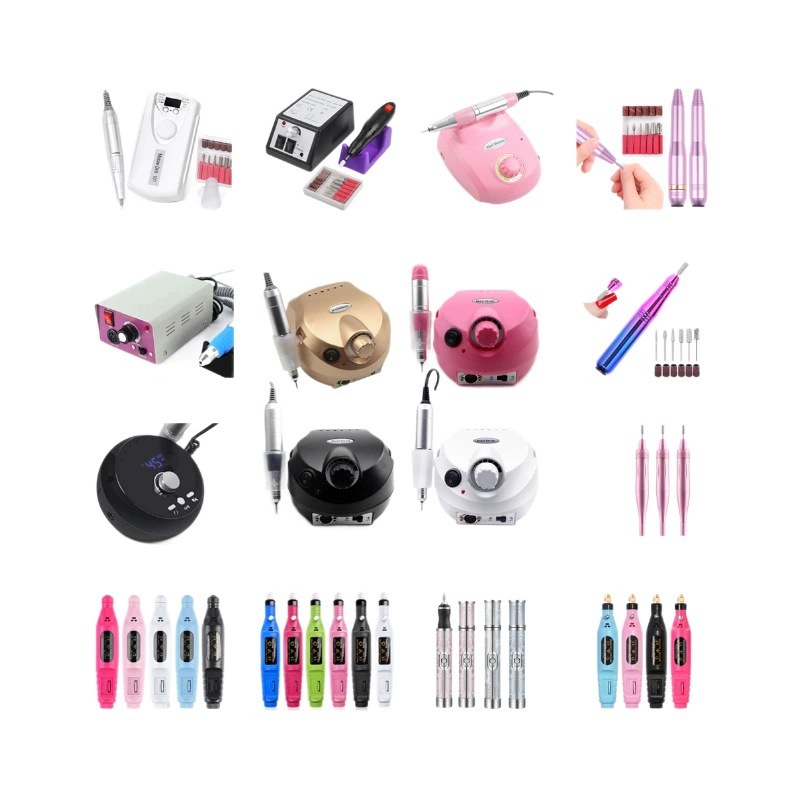 Electric Nail Drill Machine, multi-model sanding/milling kit, USB portable, 0.6 kg