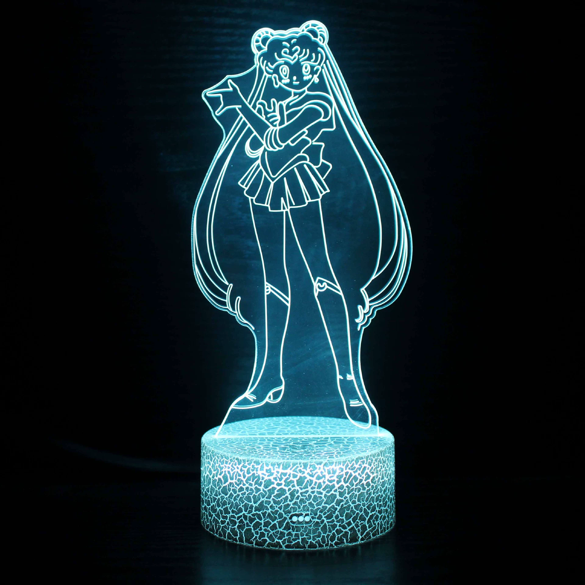 Н night light, (Cross-border trading), Sailor Moon, 3D, creative gift