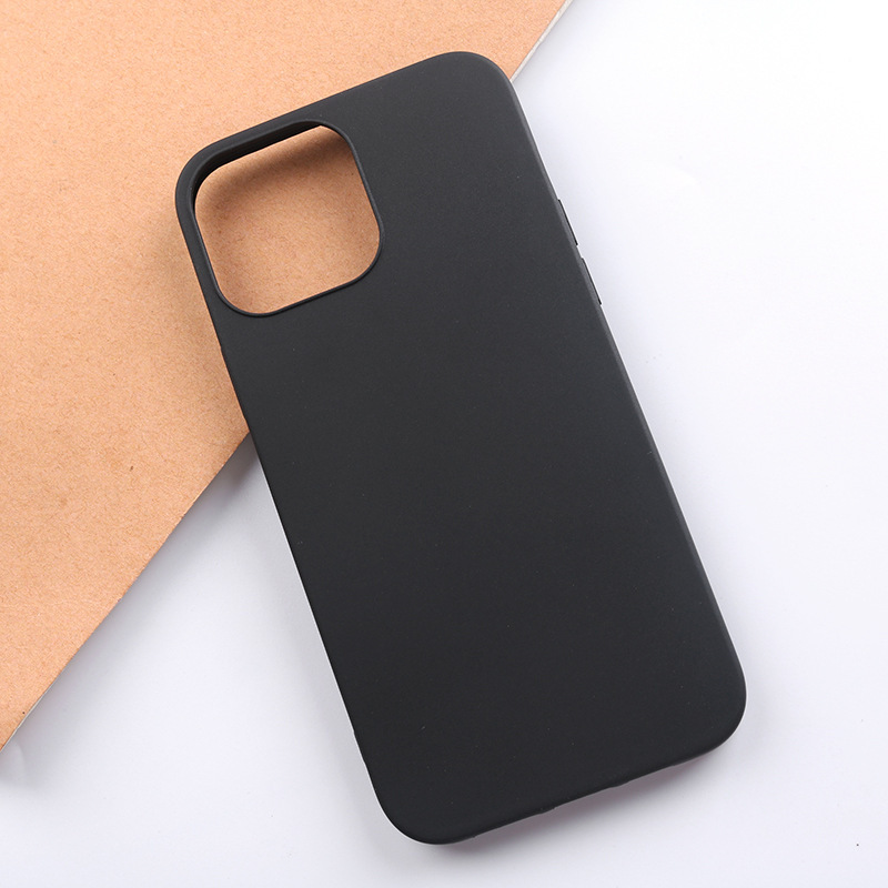 Suitable for iPhone 13 phone case, 13 mini full matte, 13 pro max black TPU protective case