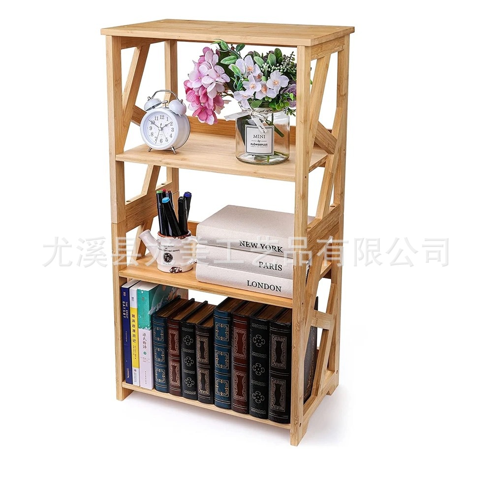 Bambú cocina estante piso dormitorio sala de estar simple estantería multi-capa de almacenamiento de baño estante de almacenamiento