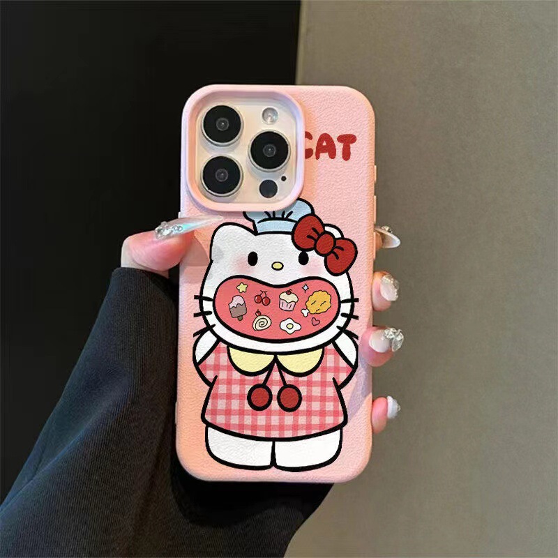Cartoon Greedy Katie for 15 Apple Phone Case iPhone14Plus Litchi Pattern 13Pro Frosted 12/11 Cartoon Greedy Katie for 15 Apple Phone Case iPhone14Plus Litchi Pattern 13Pro Frosted 12/11