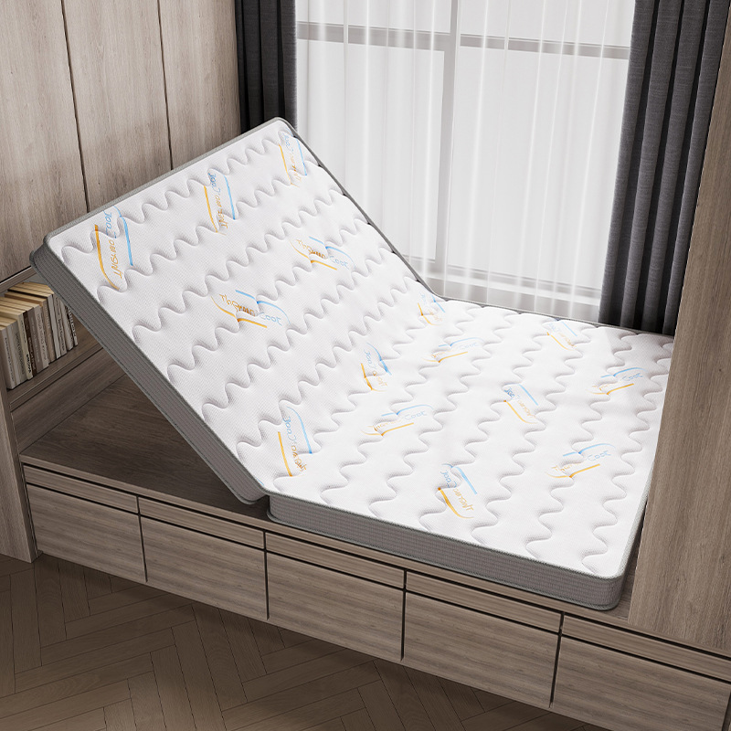 Colchón para uso doméstico, colchón plegable de látex natural que protege la columna vertebral, colchón firme de palma, colchón delgado de tatami, colchón doble de palma