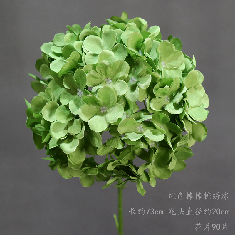 Piruleta de flores artificial, hortensias, pagoda única, hortensias grandes, flores falsas de boda, guía de ruta, arreglos florales, colocación de bodas, flores decorativas