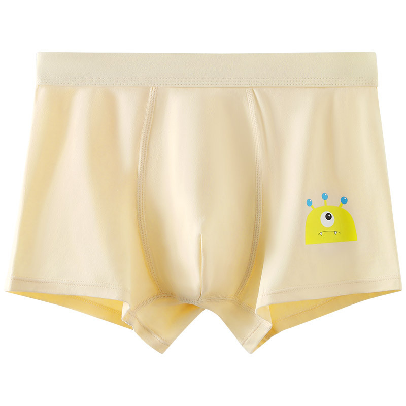 Ropa interior de los hombres de algodón puro antibacteriano entrepierna niños Boxer shorts cabeza más tamaño Boxer shorts ropa interior juvenil hombres al por mayor