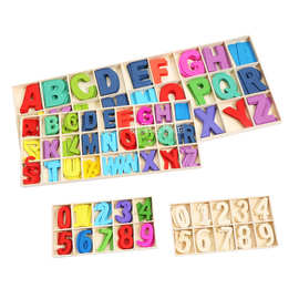 木质工艺品儿童玩具英文字母手抓板早教宝宝数字认知板拼板