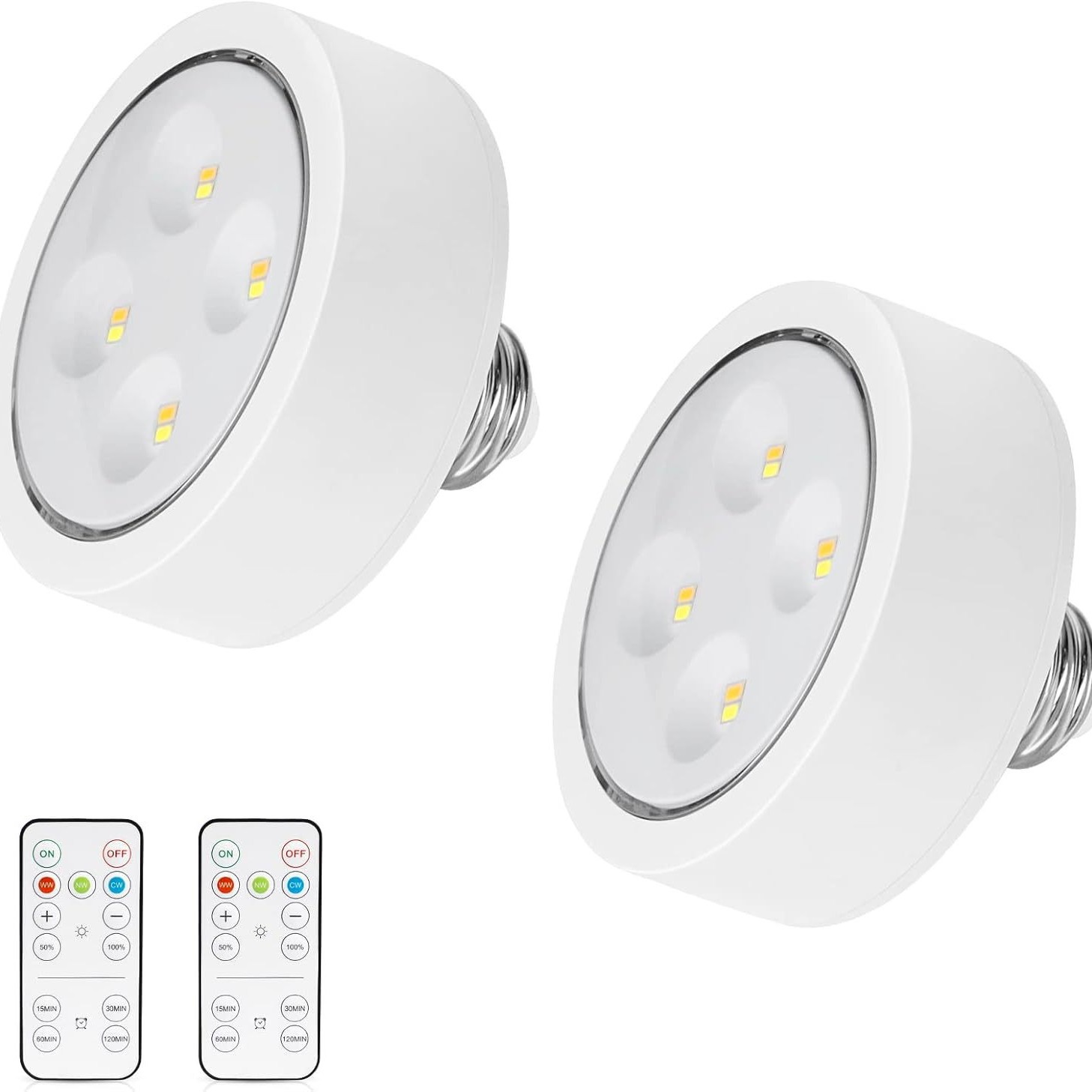 Led Ice Hockey Magnetic Suction Light Remote Control Variable Light With Three Colors