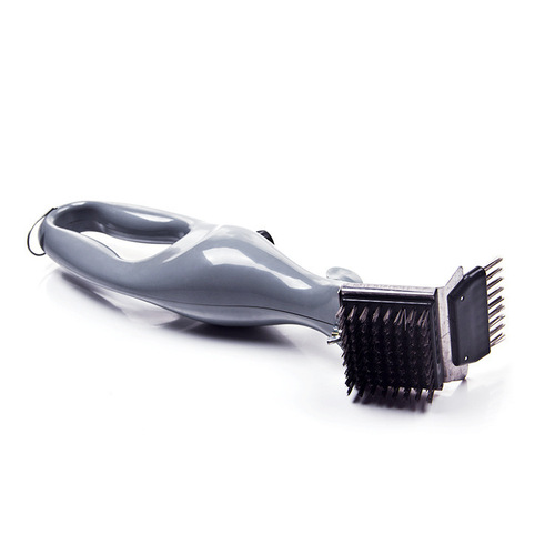 Wholesale stainless steel barbecue brush outdoor barbecue grill grill cleaning tool household kitchen oil smoke stain cleaning brush
