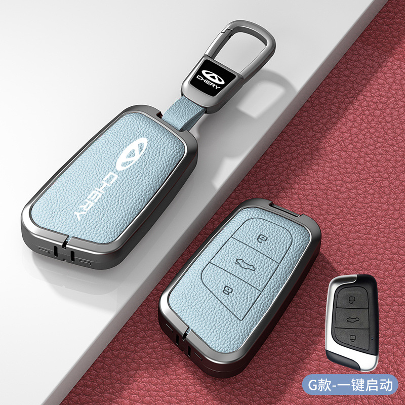 G 모델 파란색 아연 합금 쉘 + 자동차 로고 사각형 버클