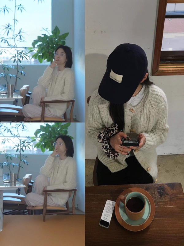 25慢恩韩国东大门秋冬新款themit*n乔妹同款羊毛休闲针织开衫外套|undefined