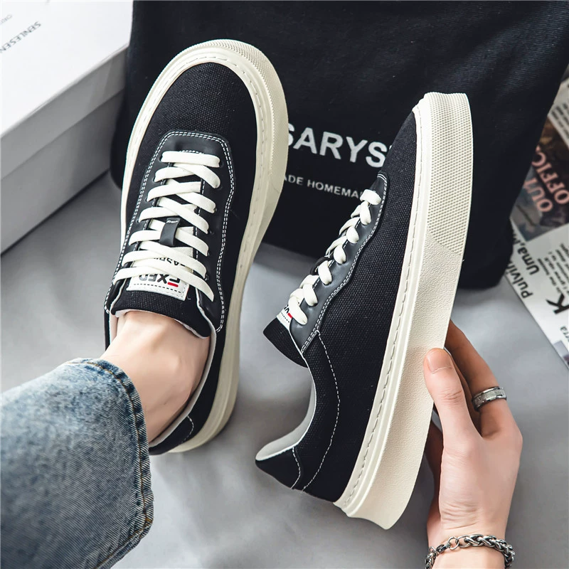 Холщовая мужская обувь, летняя дышащая обувь 2024, новая спортивная обувь на плоской подошве для мальчиков, универсальная повседневная тканевая обувь в корейском стиле, модная обувь