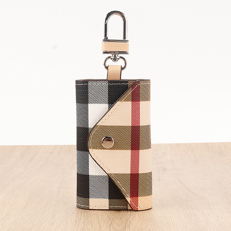 男性女性のキーバッグの格子縞ロックバッグが国境を越えたアマゾンの起爆ロックバッグの震え音代発斜紋キーバッグ6105