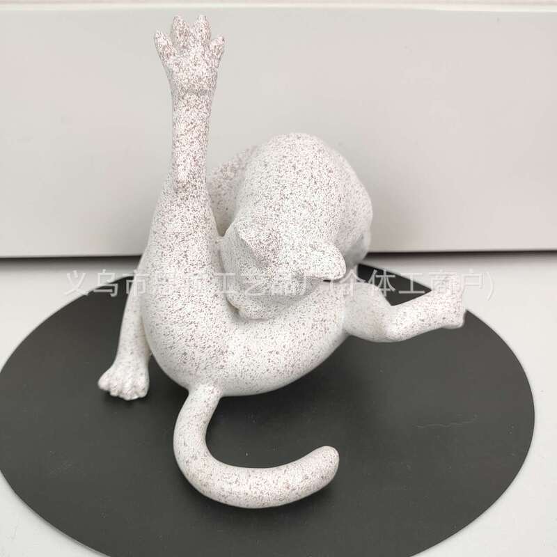 Cat hair licking simulation cat ass licking funny cat decoration home decoration holiday gift birthday gift