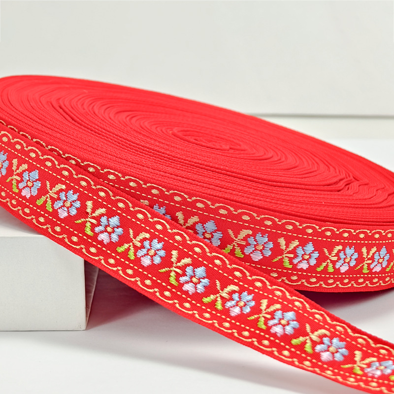 Bordado jacquard bordado cinta cinta encaje estilo étnico Hanfu hifu sofá accesorios de cortina materiales para accesorios para el cabello