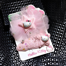 HelloKitty系列头饰品儿童发饰 小礼物 KT发夹发圈发饰套装5966