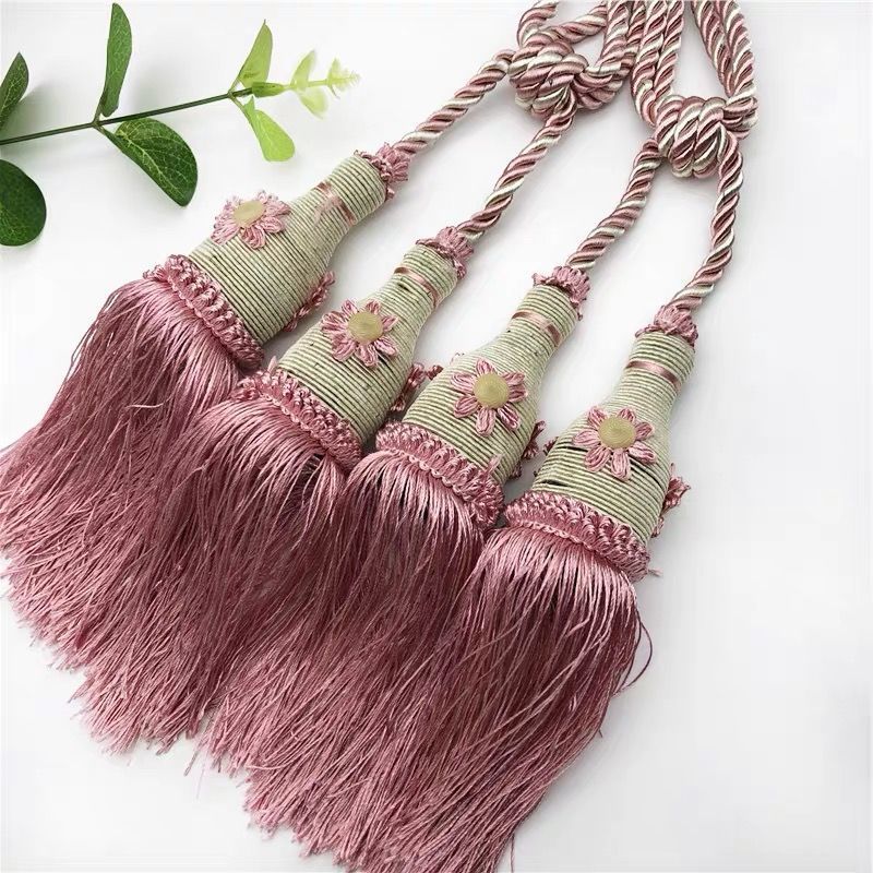 Flower Ball tennis curtain small tie ball tie rope tie buckle decorative color tassel curtain decorative tie ball hanging accessories