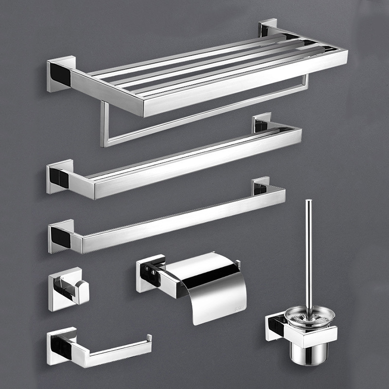 Stainless Steel Towel Rack 304 Bathroom Toilet Rack Bath Towel Rack Single Pole Towel Bar Hardware Pendant Factory Stainless Steel Towel Rack 304 Bathroom Toilet Rack Bath Towel Rack Single Pole Towel Bar Hardware Pendant Factory