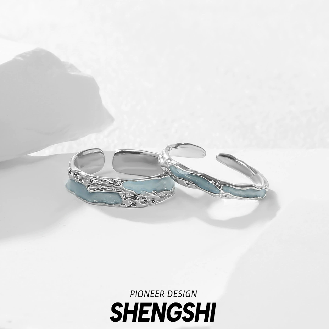 Adjustable unisex small ring, light‑luxury style, adjustable opening, 0.03 kg