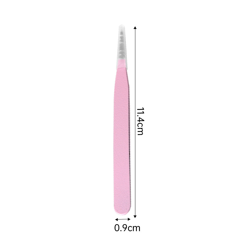 123mm pinzas de pestañas falsas sin pegamento coloridas pinzas de joyería punta herramientas de belleza de pestañas profesionales