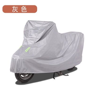 Cross-Border Wholesale Scooter Cover, Rainproof and Dustproof Cover, Waterproof and Sunproof Cover for Electric Scooters and Electric Motorcycles (Car clothing) - s1607090-grey