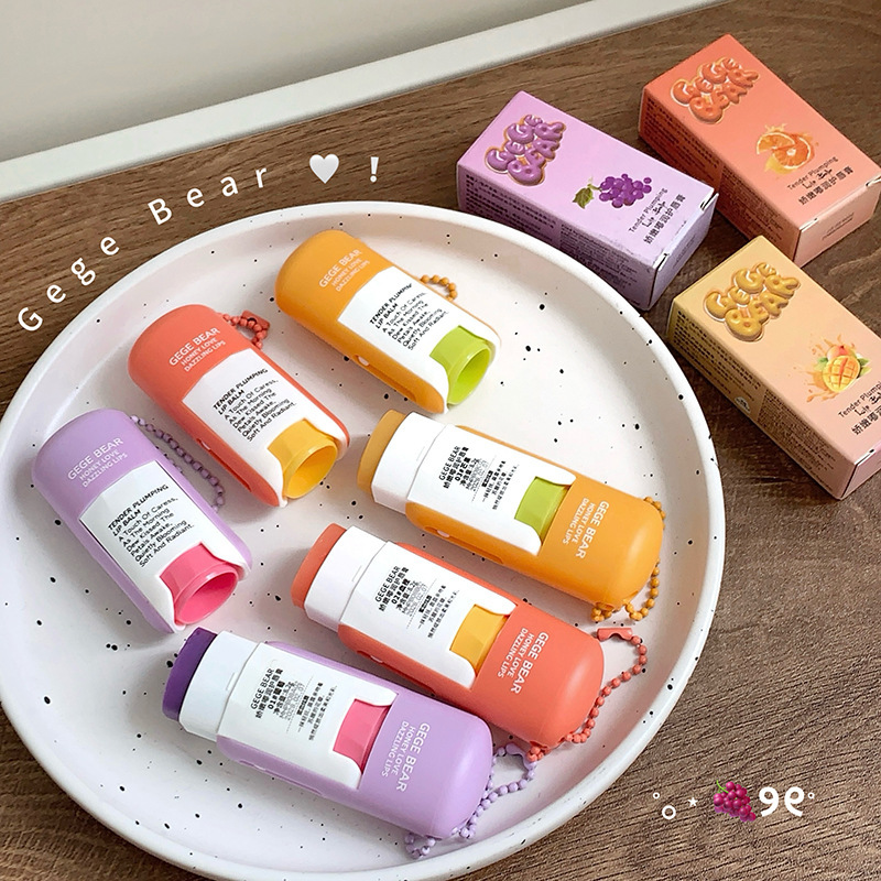 Gegebear デリケートリップクリーム無色リップクリーム夏保湿リップスティックベースリップクリーム美容|undefined