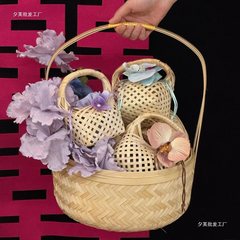 新中式喜糖盒结婚婚礼糖果礼盒装空盒领证订婚喜糖袋桌糖盒摆件