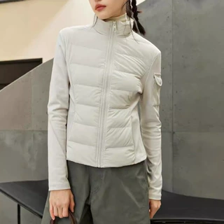 95白鸭绒羽绒服2025秋冬新款瑜伽服休闲户外运动修身显瘦外套女
