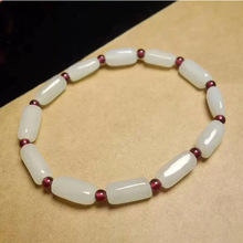 新疆天然和田玉原石手串男女款正品新疆和田玉籽料手串一件代发