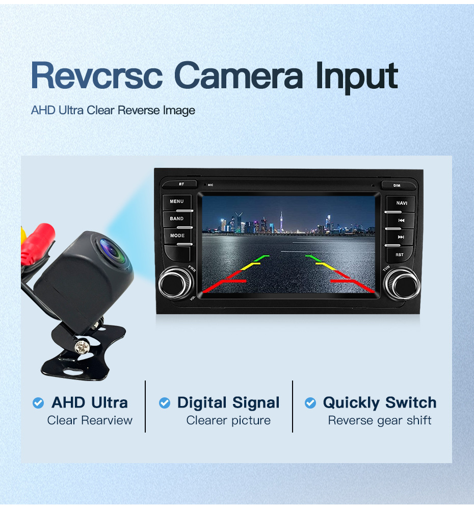 Suitable for Audi 03-12 Models A4 B6 S4 B7 Rs4 Android Car Large-Screen Navigation Reversing Image Radio