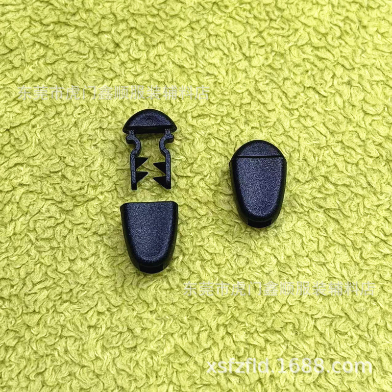 Manufacturer's In-Stock Plastic Toothed Tail Clips, Plastic Bell Clips, Bell Clips with Covers, Rope End Safety Clips, Garment Accessories