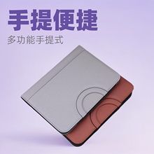 多功能手提经理夹拉链pu商务皮革销讲夹批发a4活页文件夹可放手机