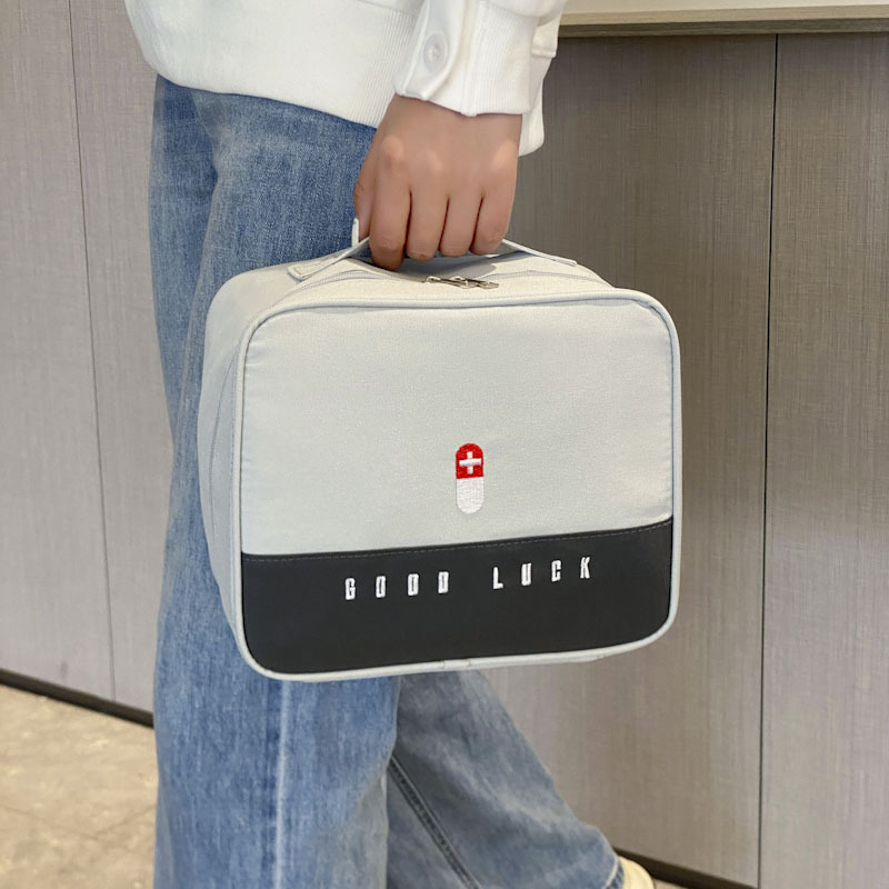 Bolsa de medicina portátil para viaje de negocios bolsa de medicina pequeña bolsa de primeros auxilios de emergencia al aire libre bolsa de almacenamiento de medicina en el hogar